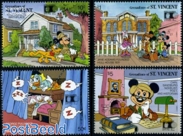 Columbian stamp expo 4v, Disney