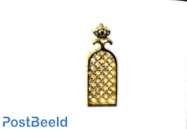 Window grid ornament with crown 11x30mm
