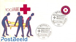 Red Cross 1v, FDC