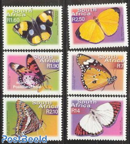 Definitives, butterflies 6v