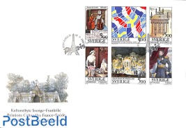 Sweden/France 6v in booklet