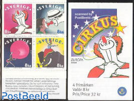 Europa, Circus, 4v in booklet