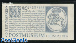 Postmuseum booklet (specimen stamps without face v