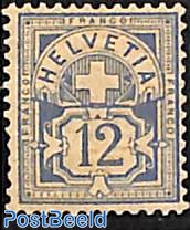 12c, Blue, Stamp out of set