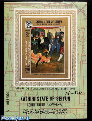 Seiyun, Toulouse de Lautrec s/s imperforated