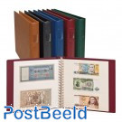 Bank notes album,20 leaves with 2/3 pockets,blue