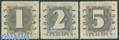 Stamp centenary 3v