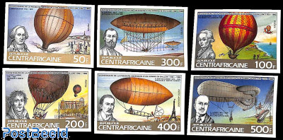 Airships 6v, imperforated