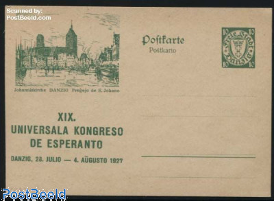 Illustrated postcard, Esperanto, 10pf, Johanniskirche