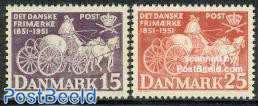 Stamp centenary 2v
