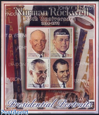 PROPHILA Sammelbriefmarke USA 2472 (kompl. Ausgabe) Postfrisch MNH – Norman Rockwell 1994