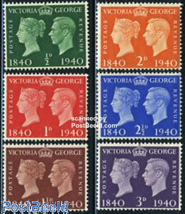 Stamp centenary 6v