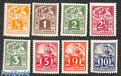 Definitives, handicrafts 8v