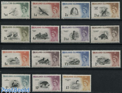 Definitives, birds 15v
