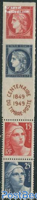 Stamp centenary 4v+tab [::T::]