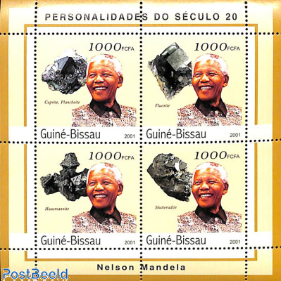 Nelson Mandela, minerals 4v m/s