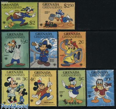 Int. year of the child/Disney 9v