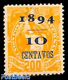 10c on 200c, Stamp out of set