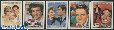 Famous people 5v, imperforated