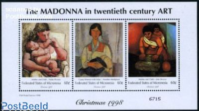 Christmas, paintings 3v m/s (3x60c)