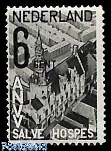 6+4c, Zierikzee city hall, stamp out of set