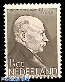 1.5+1.5c, H. Kamerlingh Onnes, stamp out of set