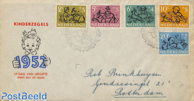 Child welfare FDC, open flap, written address