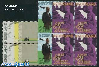 Prince Bernhard 4v, Blocks of 4 [+]
