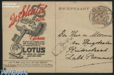 Postcard with private text, TIBO, De sleutel van Lotus Chocolade