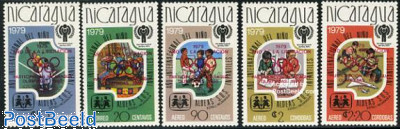 Olympic games, red overprints 5v