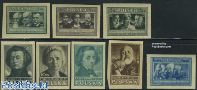 Definitives 8v imperforated