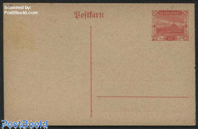 Postcard 40c, Orangered