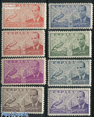 Airmail definitives 8v