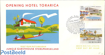 Torarica hotel 2v, FDC without address