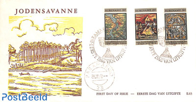 Synagoge Joden Savanne 3v, FDC without address