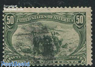50c Olive-green, used