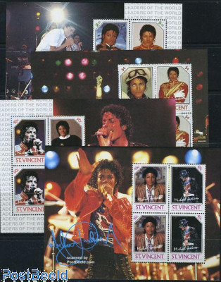 Michael Jackson 4 minisheets