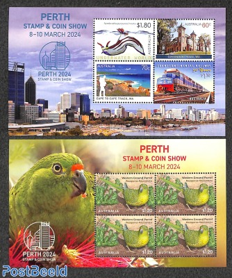 Perth Stamp & Coin Show 2 s/s