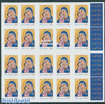 Christmas booklet of 20 stamps