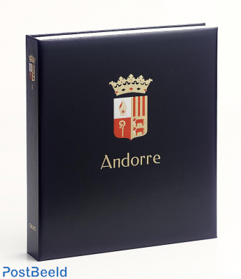 Luxus Binder Briefmarken Album Andorra (Französisch / Spanisch) I
