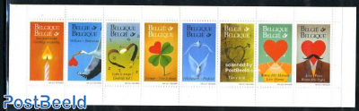 Greeting stamps 8v in booklet