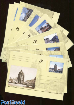 Postcard set, City views (10 cards)