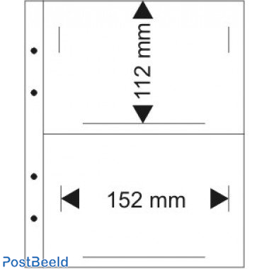 Lindner 1331 black (10x), 2 pockets 152 x 112 mm.