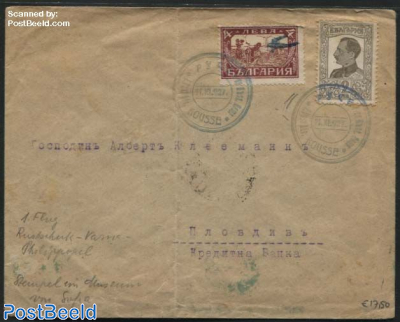 Airmail letter, 1st flight