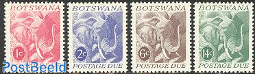 Postage due 4v, elephant