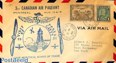 Airmail cover (with lighthouse on cover)