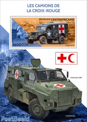 Red Cross vehicles