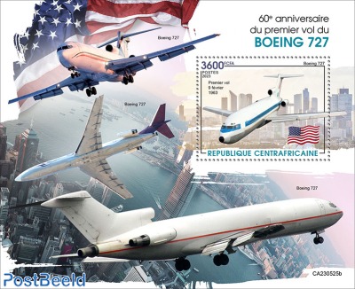 60th anniversary of First flight of Boeing 727