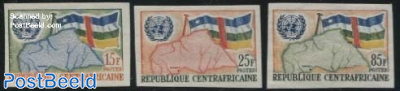 African states conference 3v, imperforated