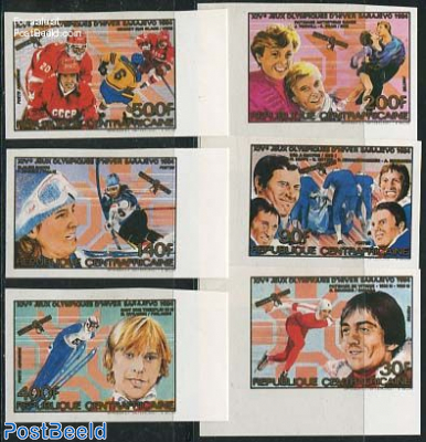 Winter Olympic Games 6v, imperforated
